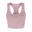 Sujetador Deportivo Don't Sweat It II Jaspeada para Mujer Rosa Dusky