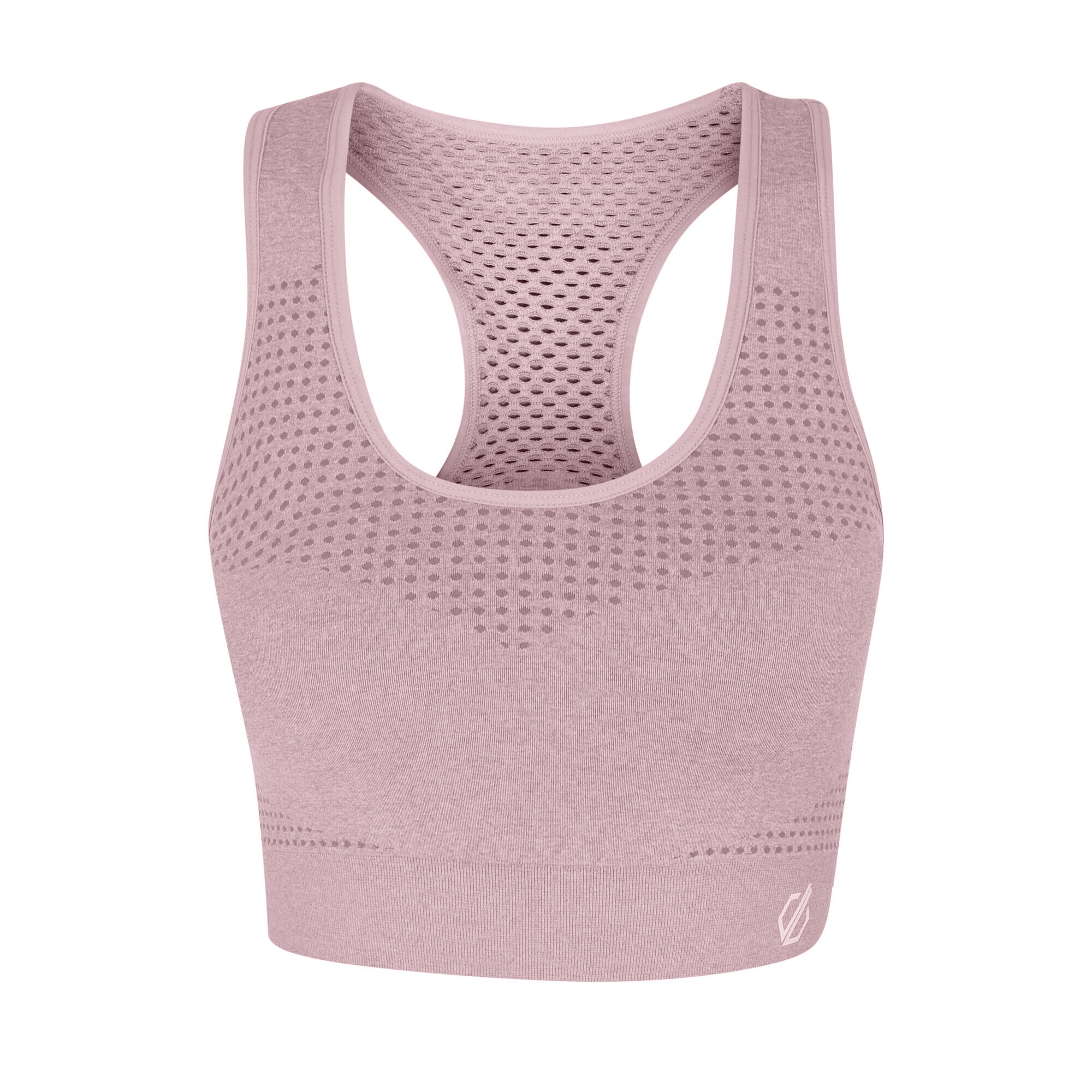 Women's DON'T SWEAT IT sports bra (Light mauve)