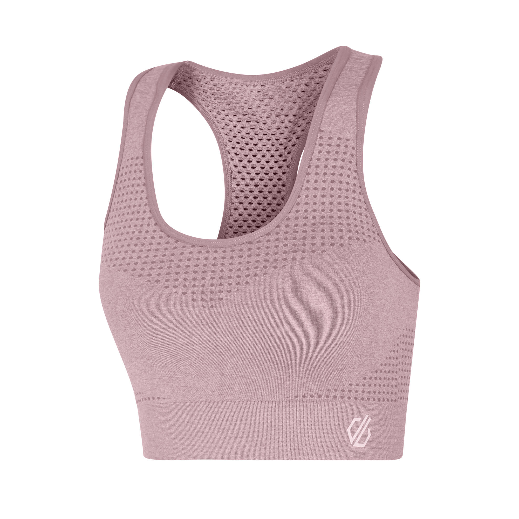 Women's DON'T SWEAT IT sports bra (Light mauve)