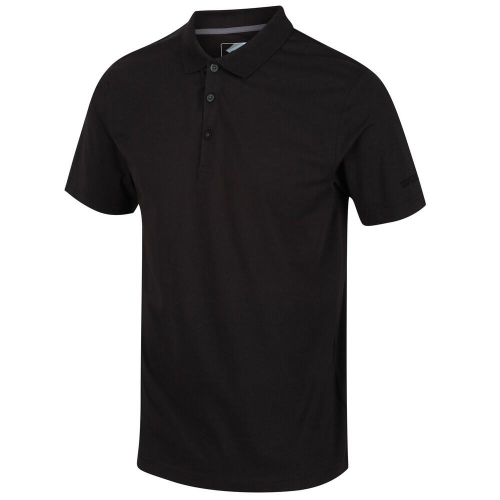 Mens Sinton Lightweight Polo Shirt (Black) 3/5