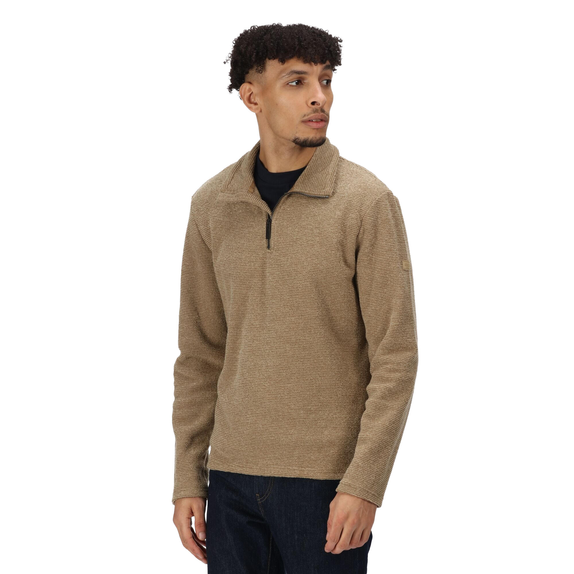 Mens Edley Fleece Top (Gold Sand) 4/5