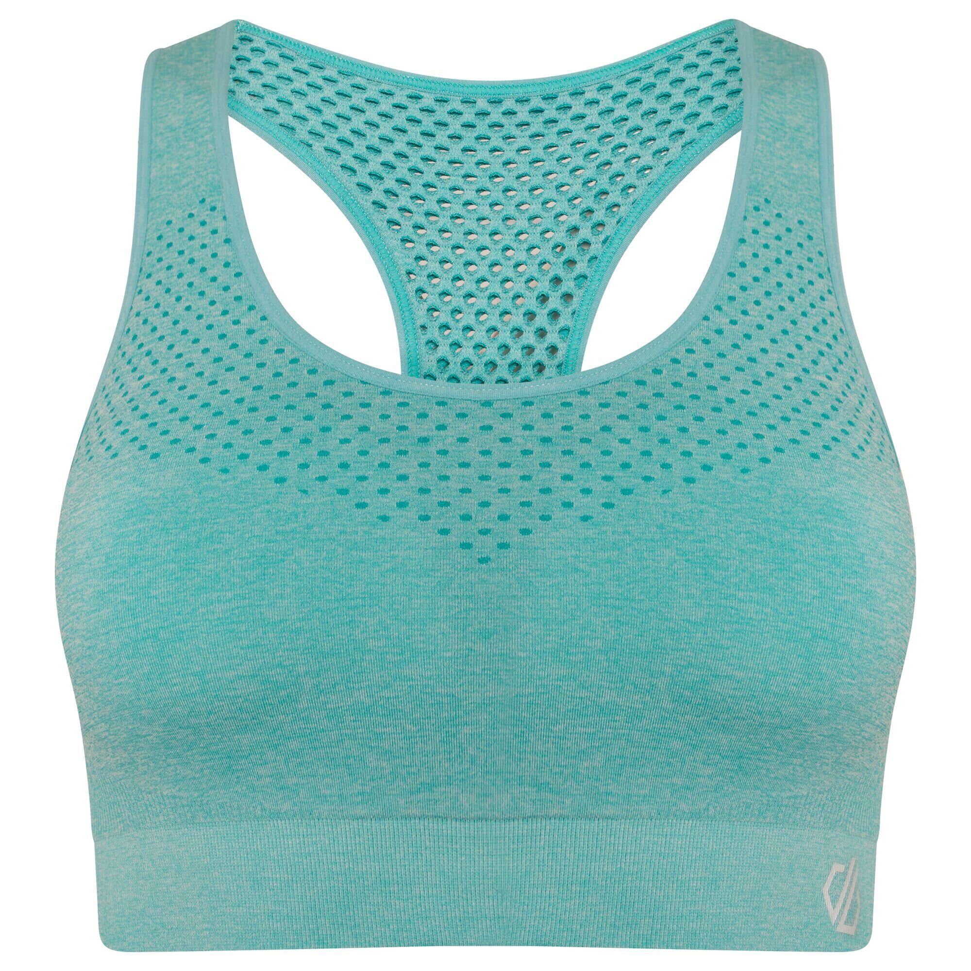 DARE 2B Womens/Ladies Dont Sweat It Sports Bra (Capri Blue)