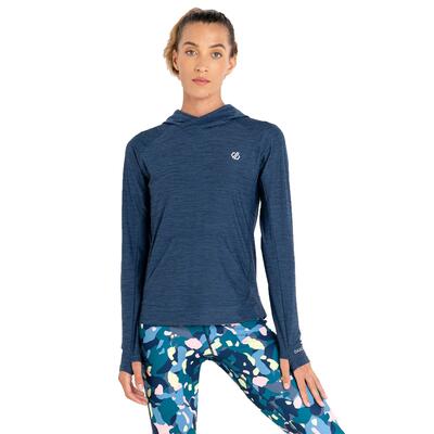 Dames laura whitmore sprint city marl lichtgewicht hoodie (maanlicht denim)