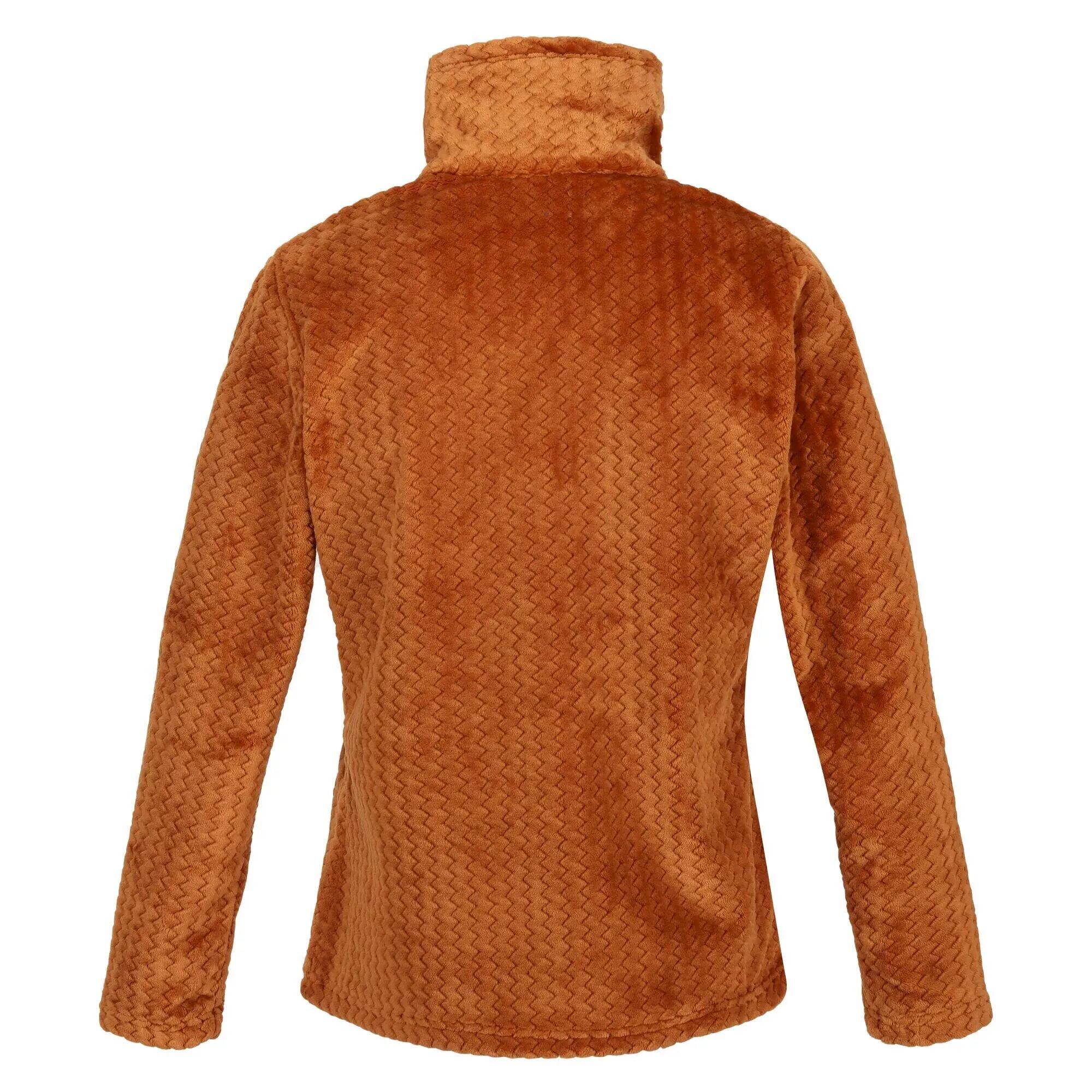 Womens/Ladies Heloise Marl Full Zip Fleece Jacket (Copper Almond Ripple) 2/4