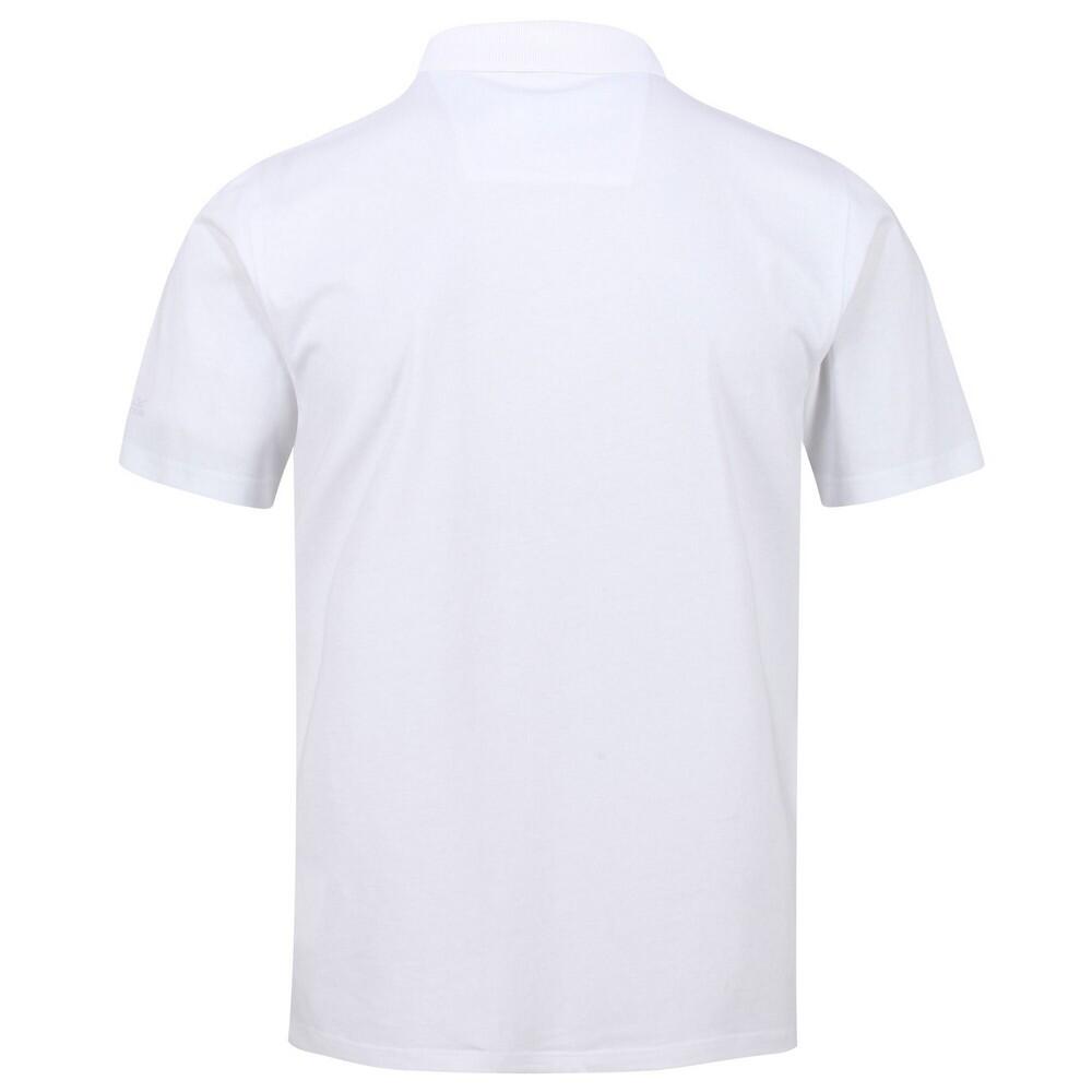 Mens Sinton Lightweight Polo Shirt (White) 2/5