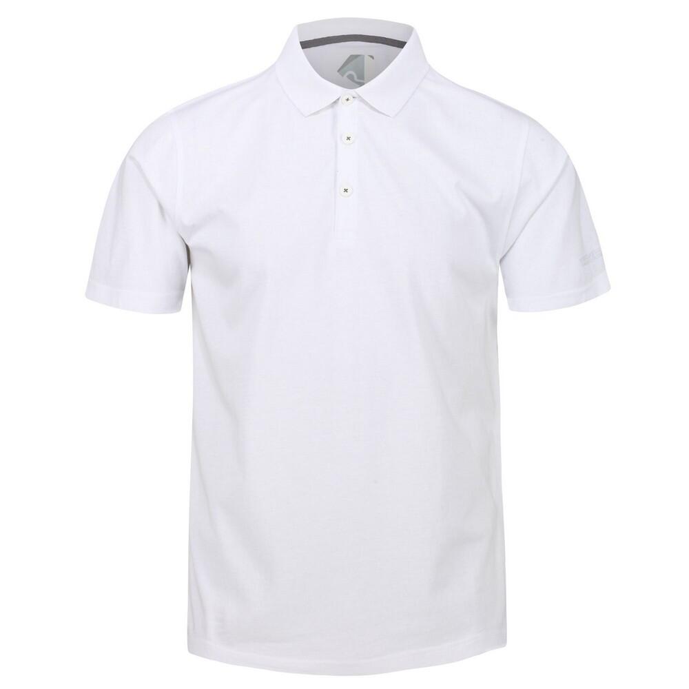 Mens Sinton Lightweight Polo Shirt (White) 1/5