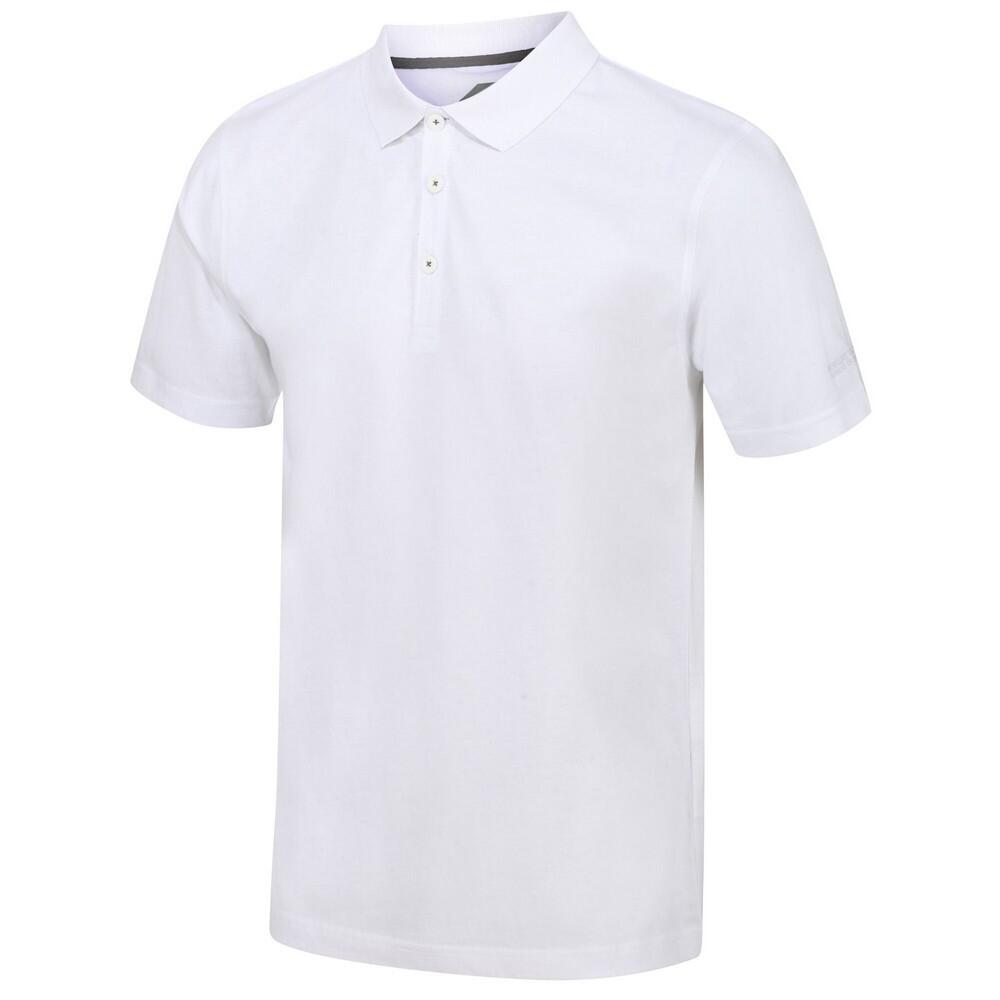 Mens Sinton Lightweight Polo Shirt (White) 3/5