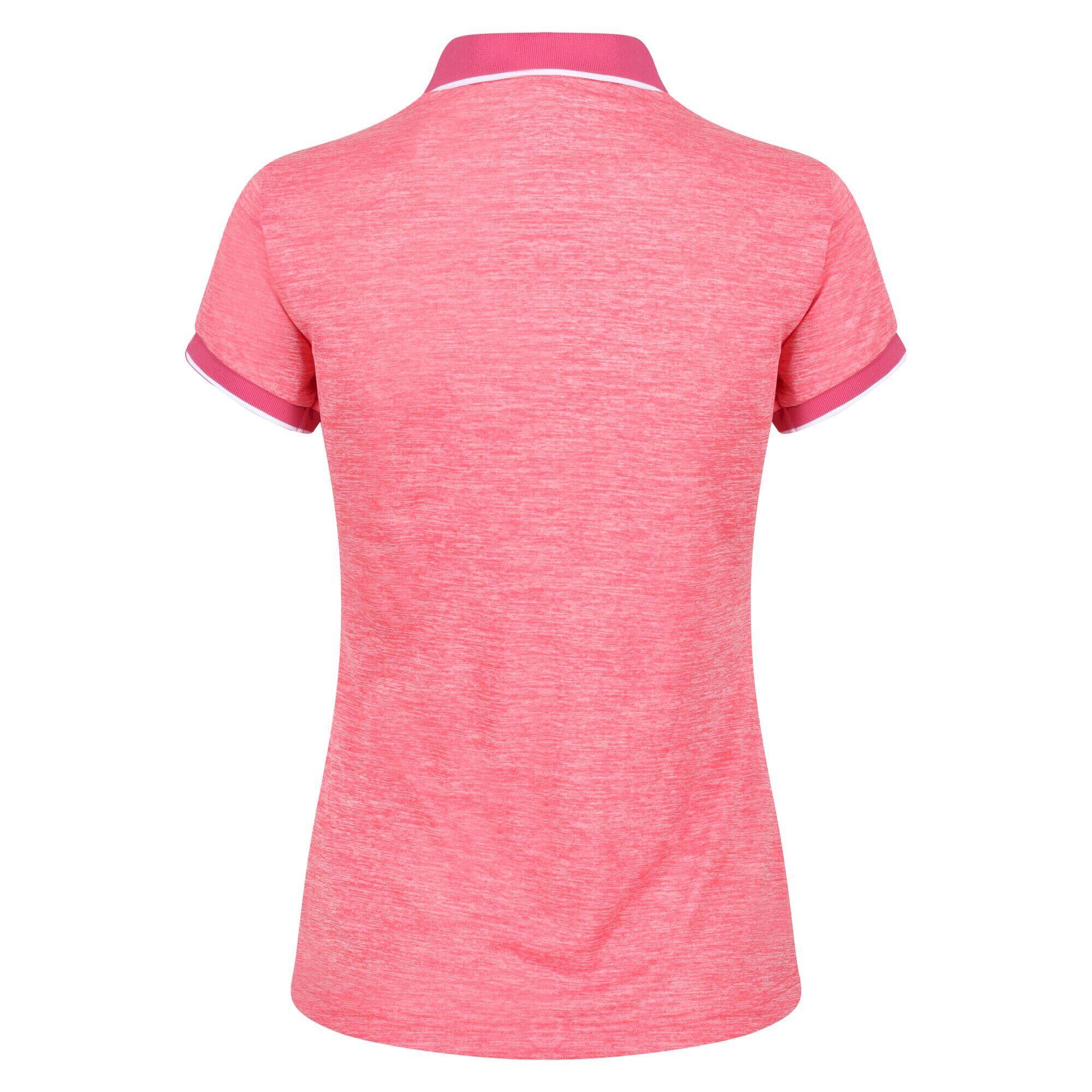 Womens/Ladies Remex II Polo Neck TShirt (Tropical Pink) 2/5