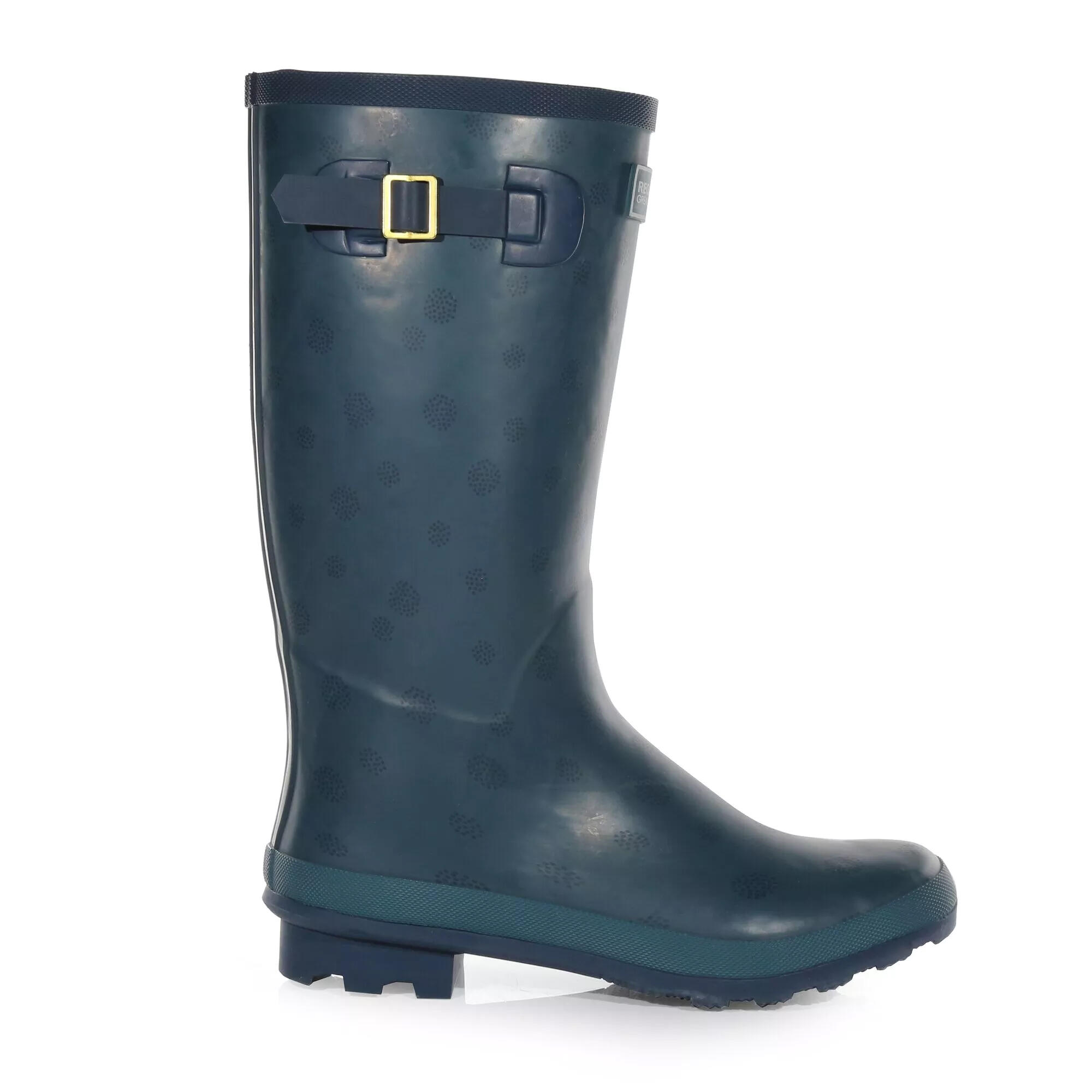 Womens/Ladies Ly Fairweather II Tall Durable Wellington Boots (Dragonfly Dot) 3/5