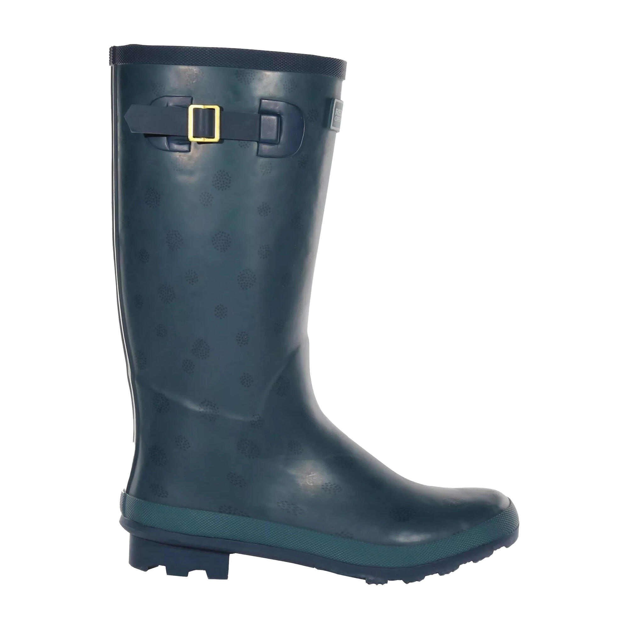 Womens/Ladies Ly Fairweather II Tall Durable Wellington Boots (Dragonfly Dot) 4/5