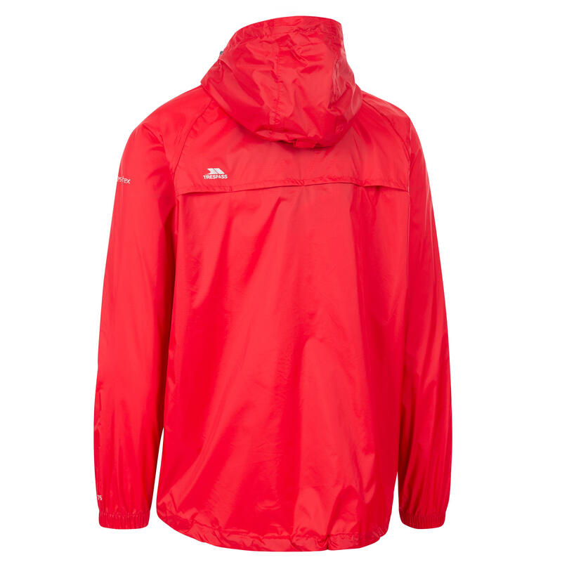 Chaqueta Impermeable Qikpac para Adultos Unisex Rojo