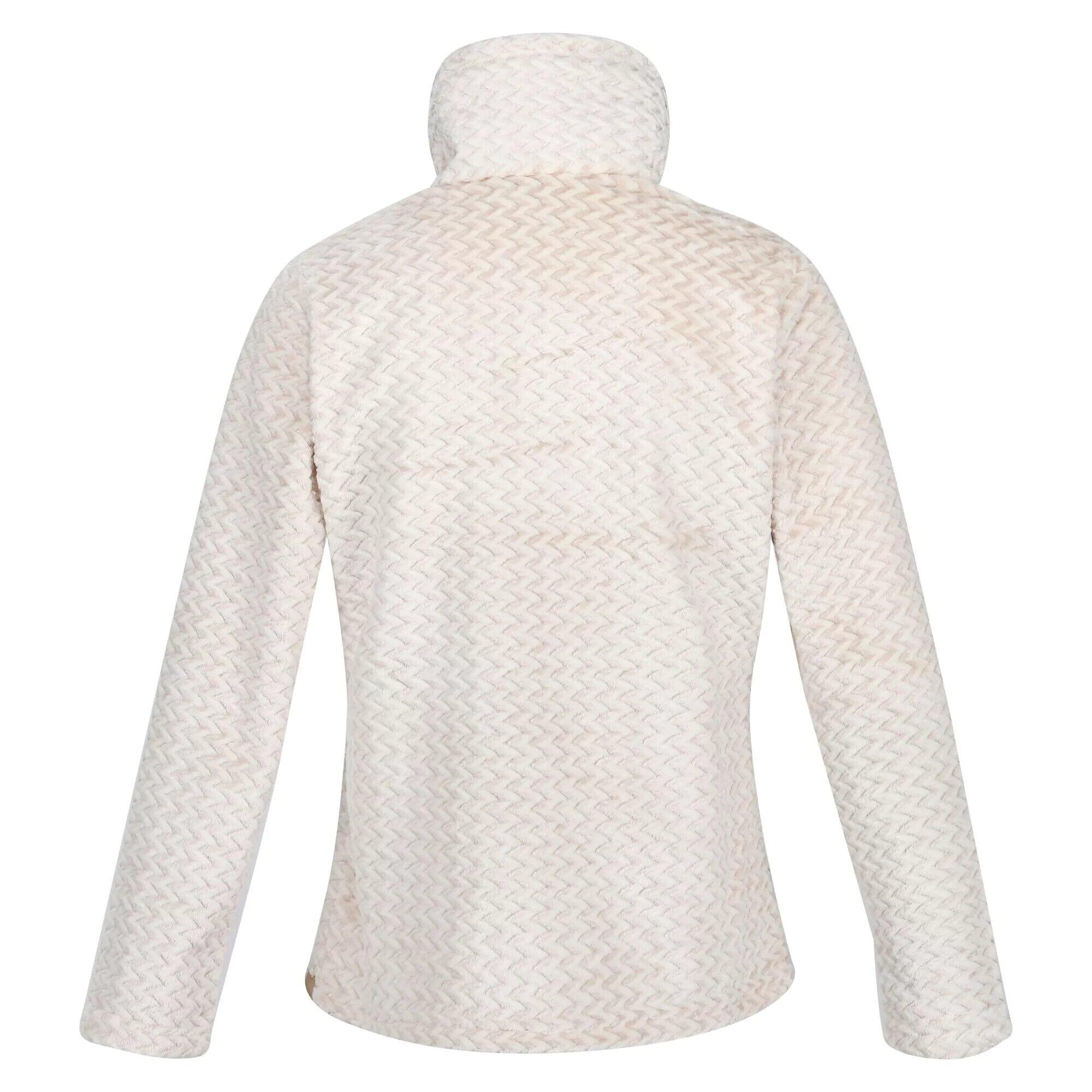 Womens/Ladies Heloise Marl Full Zip Fleece Jacket (Light Vanilla Plait) 2/4