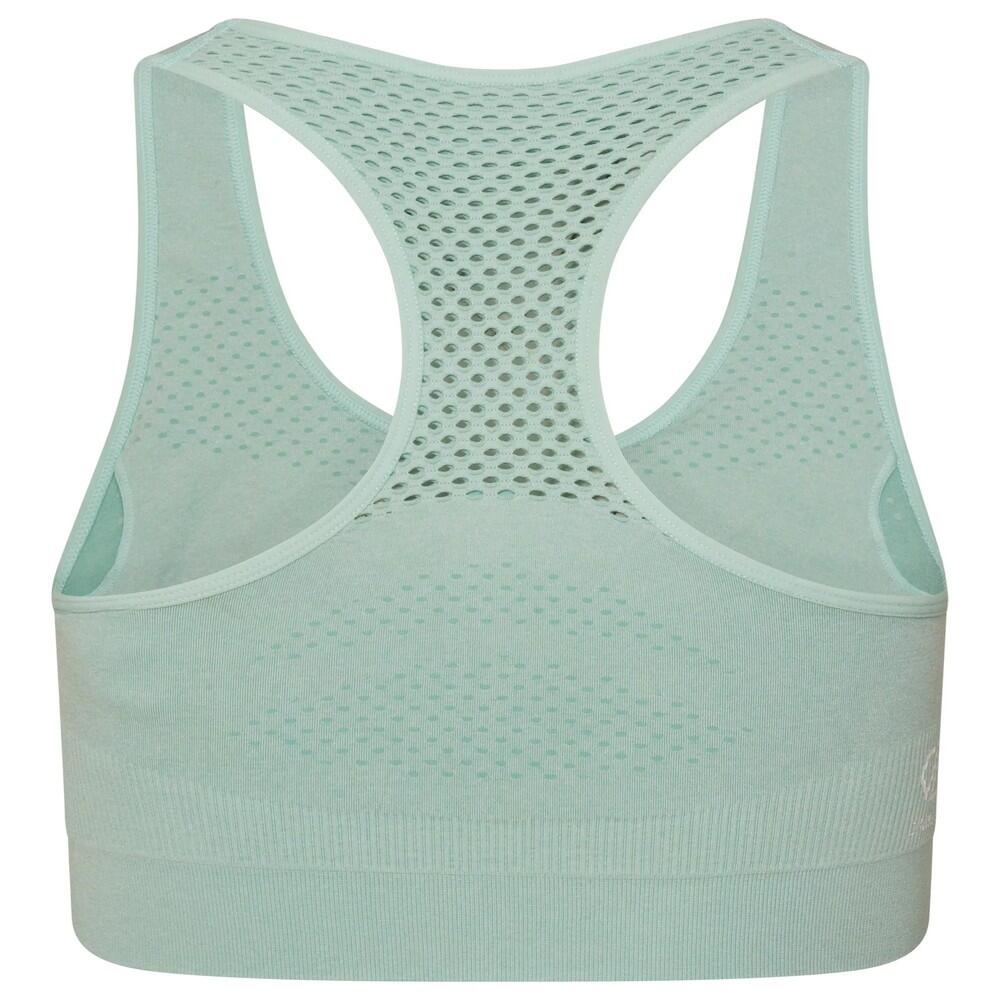 Womens/Ladies Dont Sweat It II Marl Sports Bra (Canton Green) 2/4