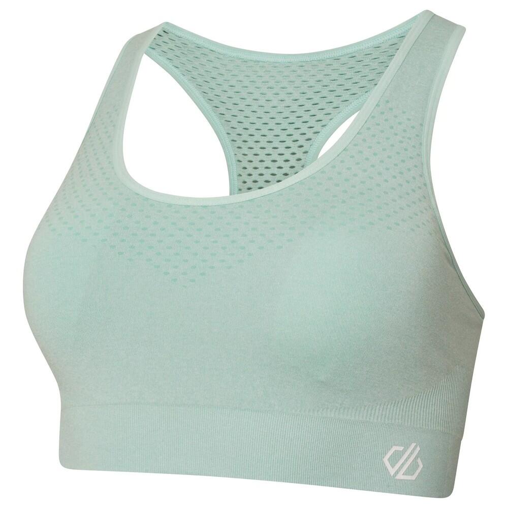 Womens/Ladies Dont Sweat It II Marl Sports Bra (Canton Green) 3/4