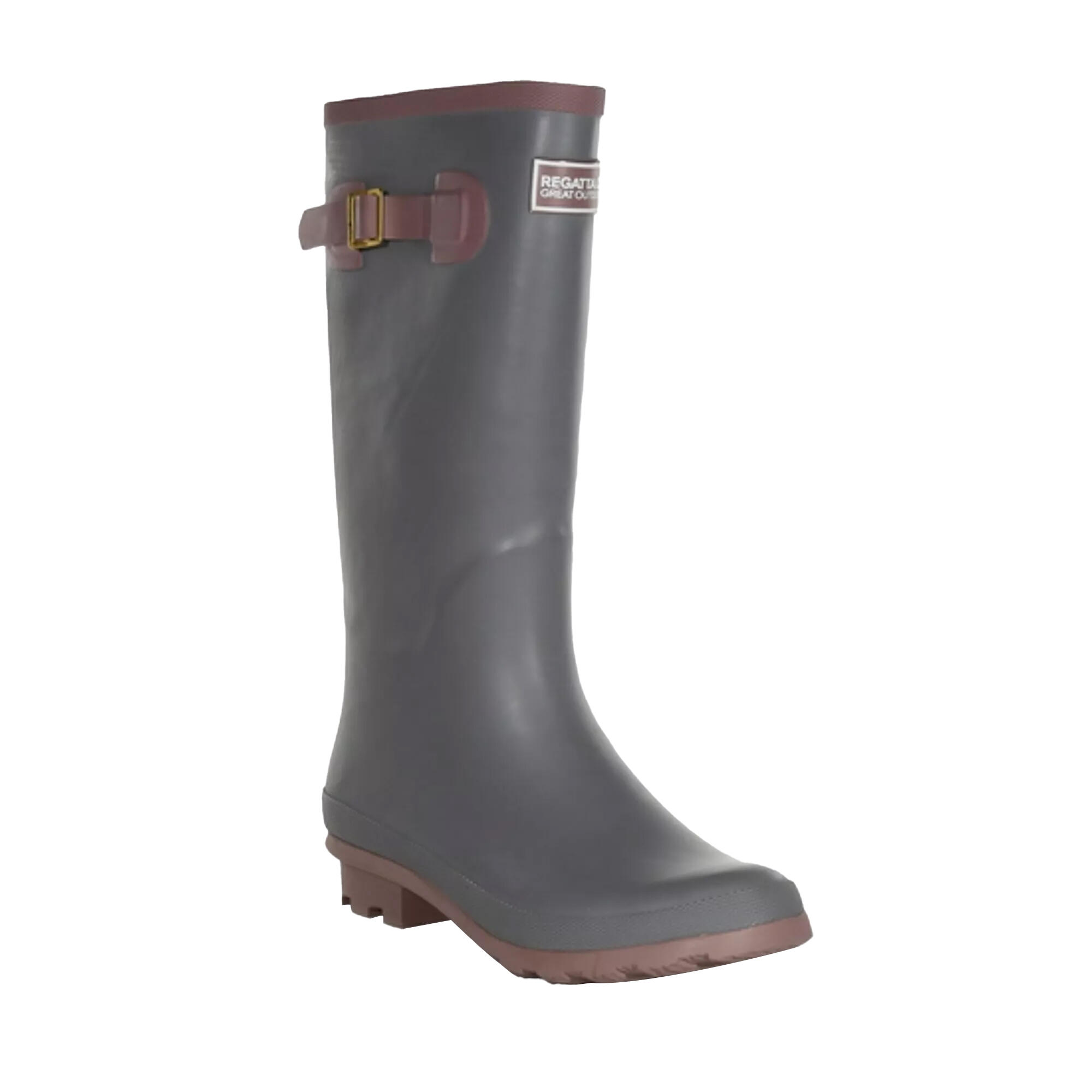Womens/Ladies Ly Fairweather II Tall Durable Wellington Boots (Storm Grey/Lilac 1/5