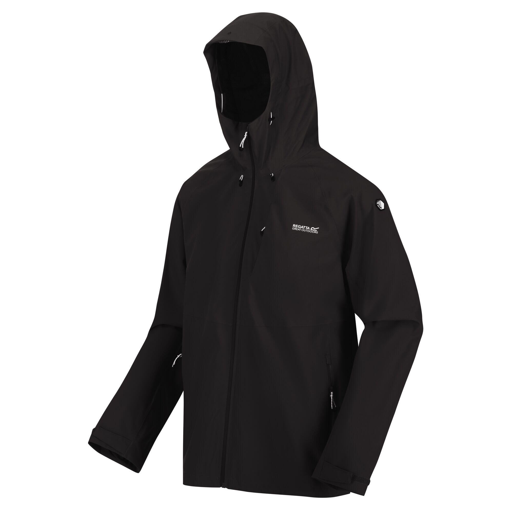 Mens Waterproof Jacket (Black) 4/5