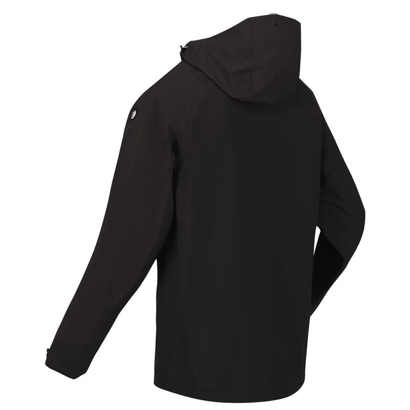 Chaqueta Impermeable para Hombre Negro