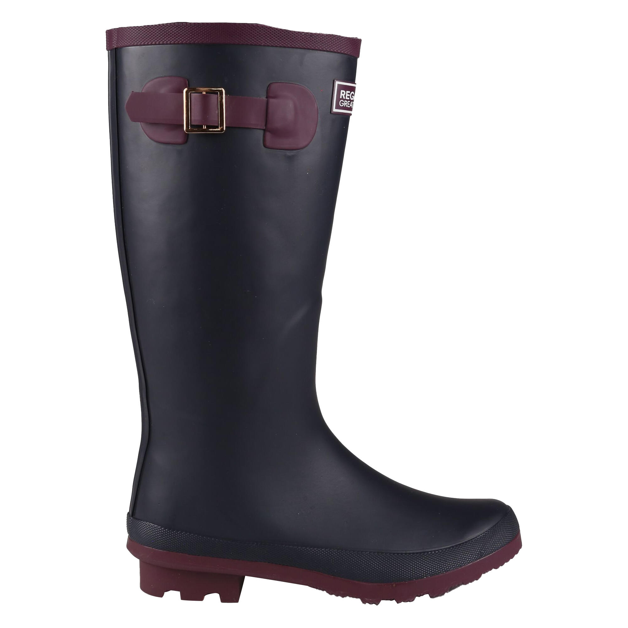 Womens/Ladies Ly Fairweather II Tall Durable Wellington Boots (Iron Grey/Prune) 2/4