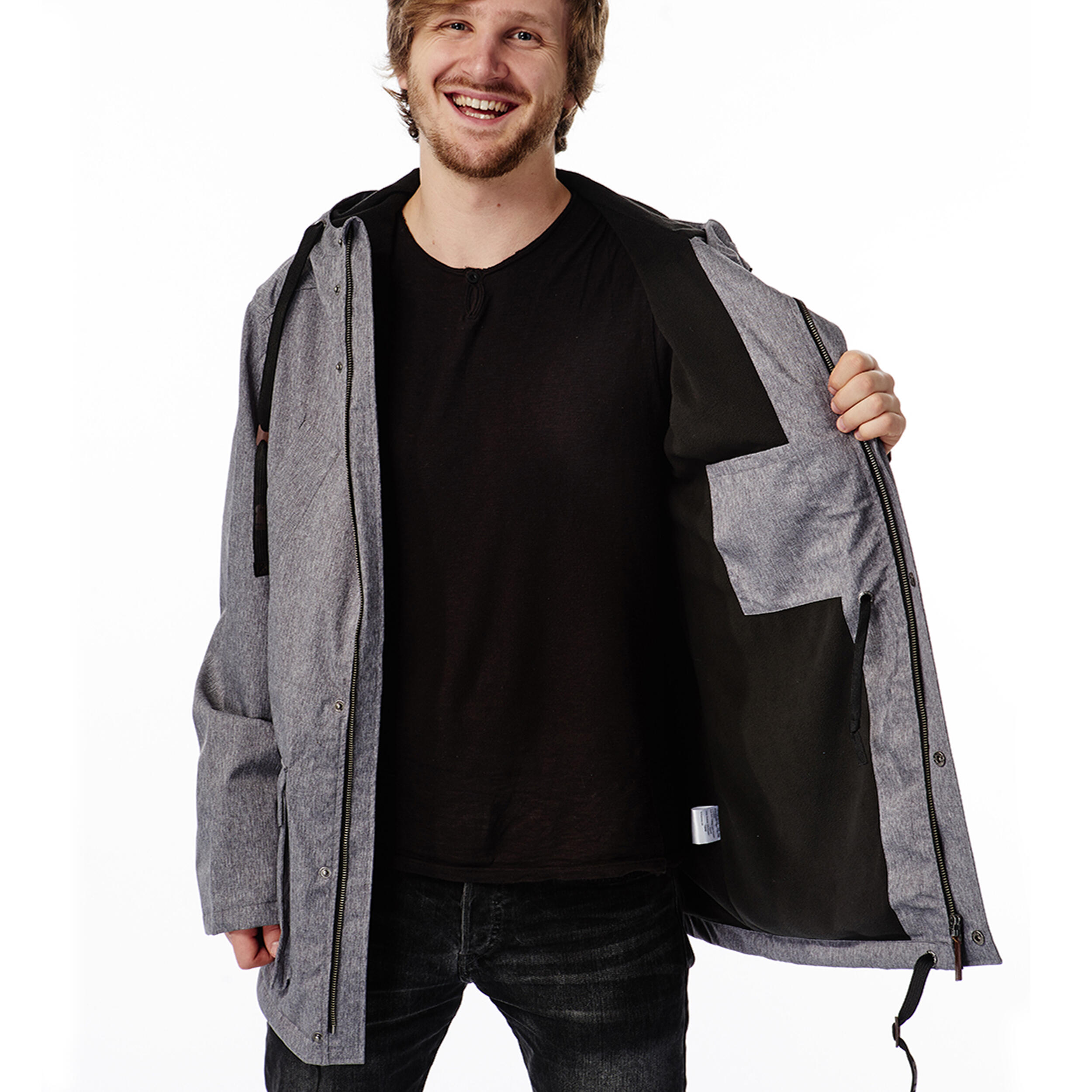 Ski-/Snowboard/ Street Winterjacke Herren - SUMMIT grey heather 4/5