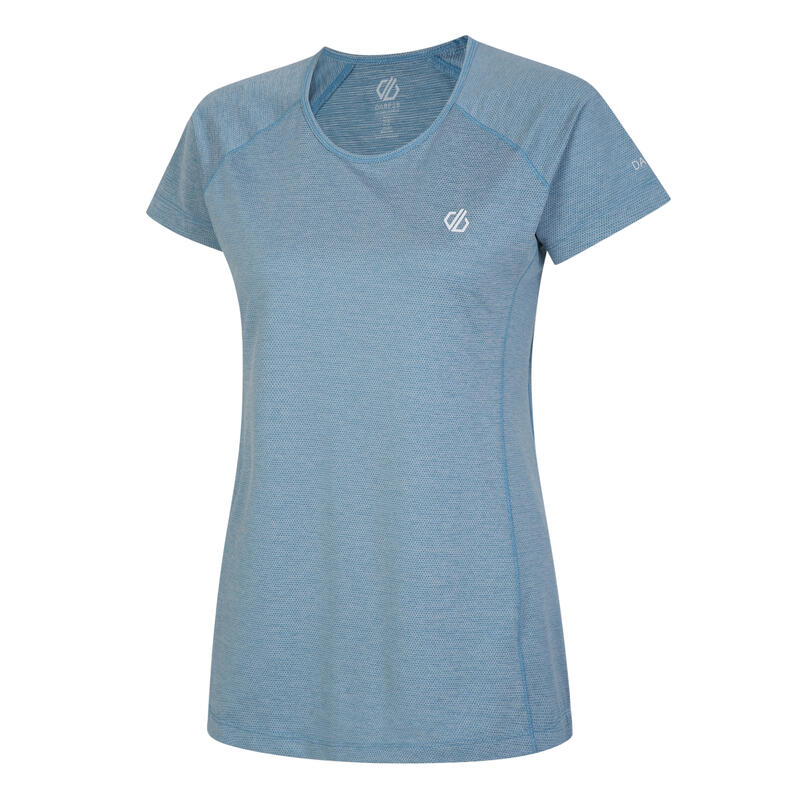 Dames Corral Marl Lichtgewicht Tshirt (Niagra Blauw)