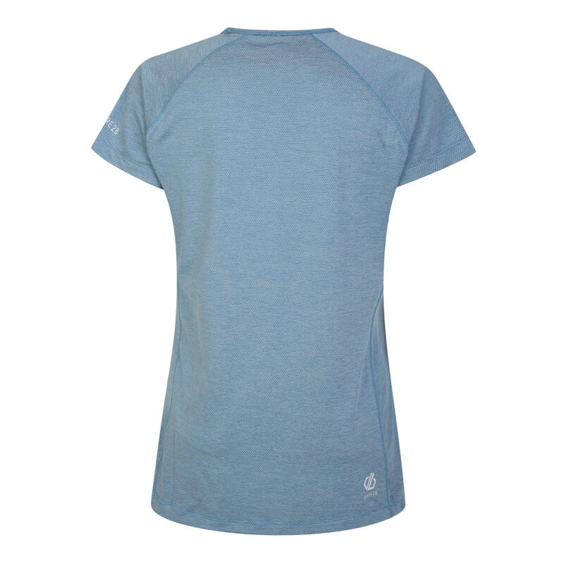 Dames Corral Marl Lichtgewicht Tshirt (Niagra Blauw)