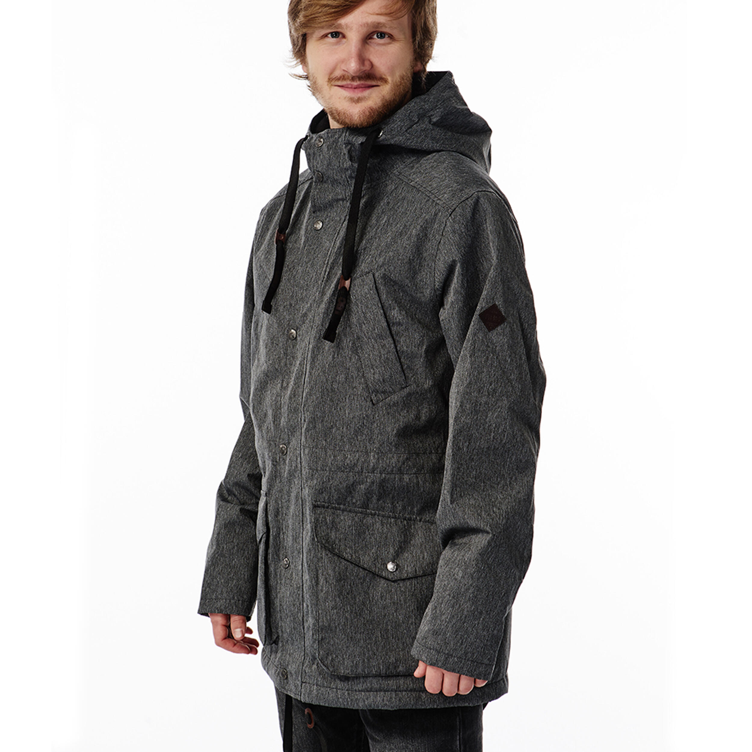 Ski-/Snowboard/ Street Winterjacke Herren - SUMMIT raven grey 2/4
