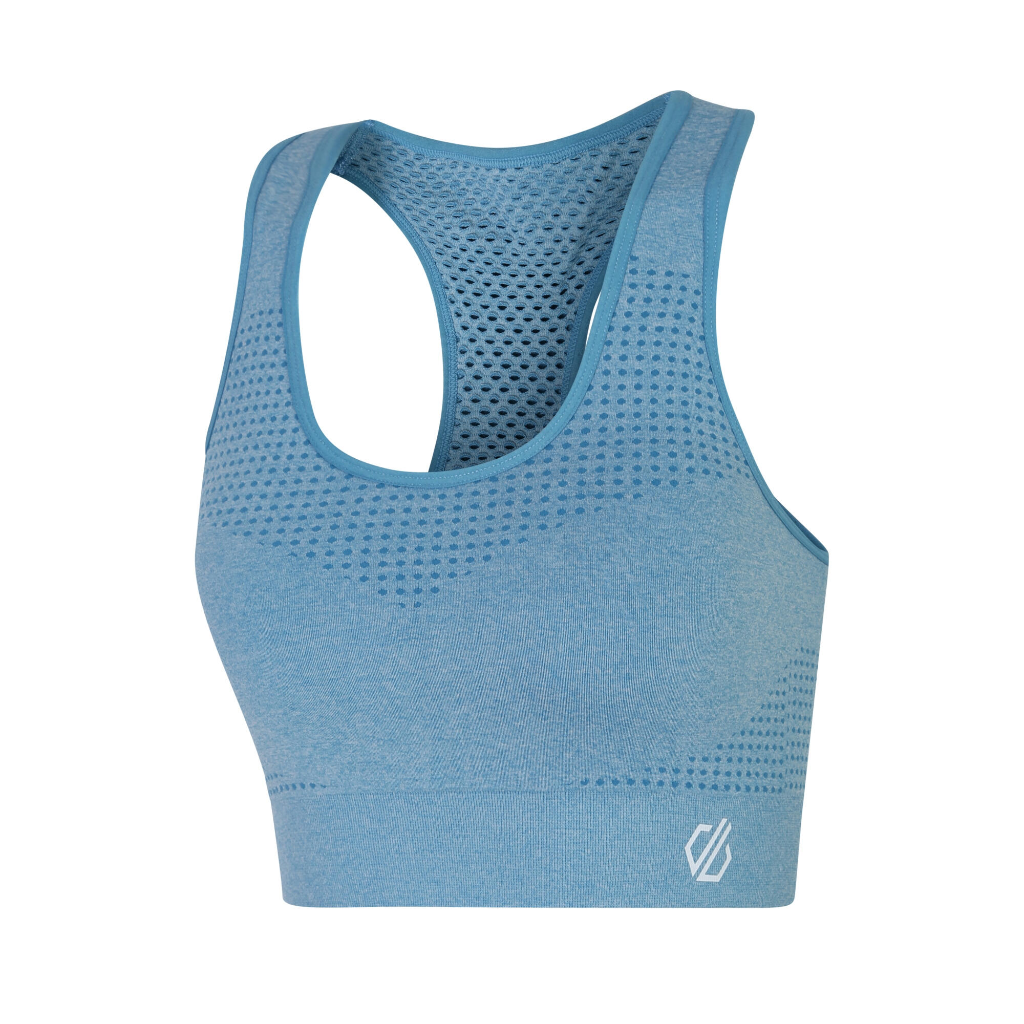 Womens/Ladies Dont Sweat It II Marl Sports Bra (Niagra Blue) 3/5