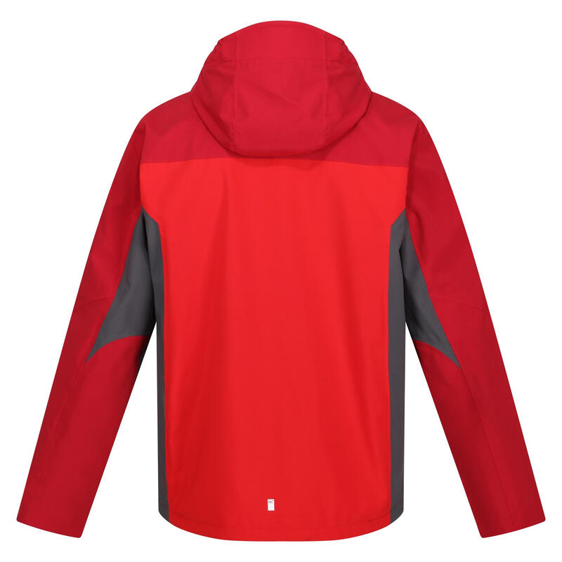 Chaqueta con Capucha Birchdale para Hombre Rojo Chino, Rojo Oscuro