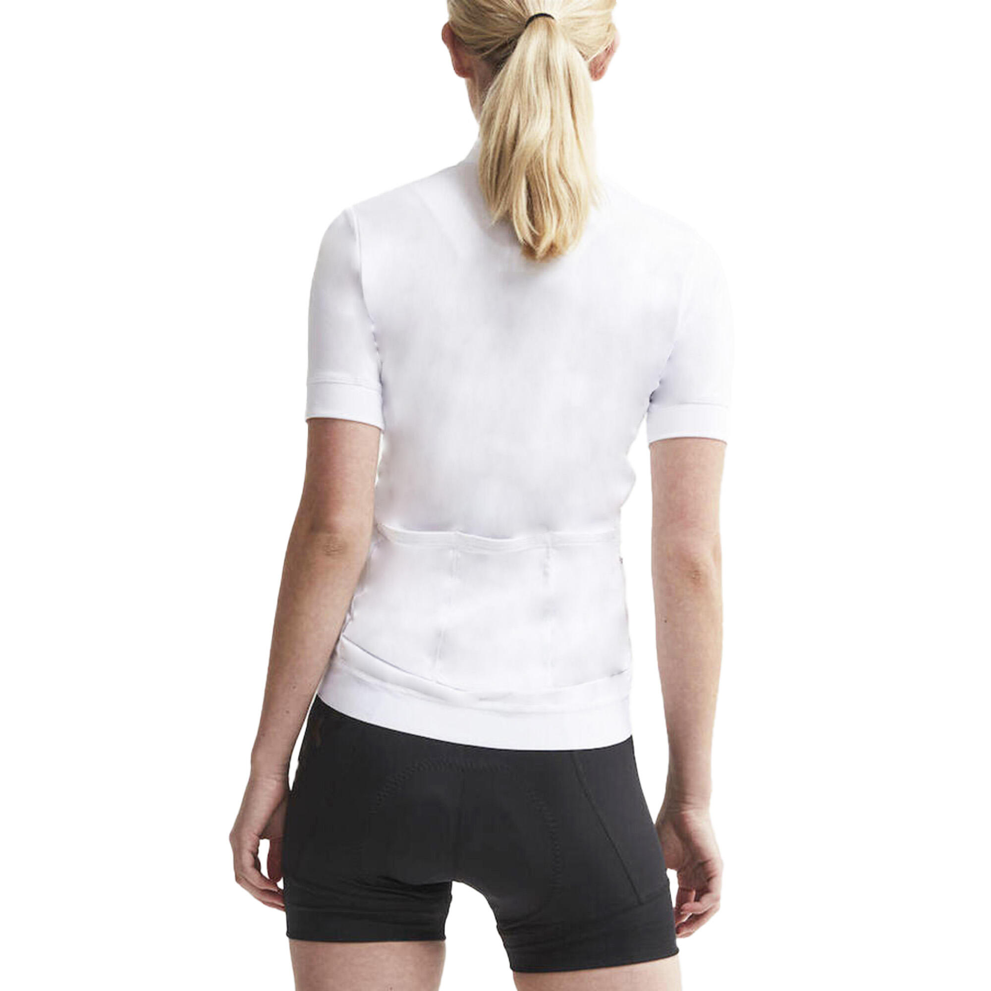 Womens/Ladies Essence Cycling Jersey (White) 2/3