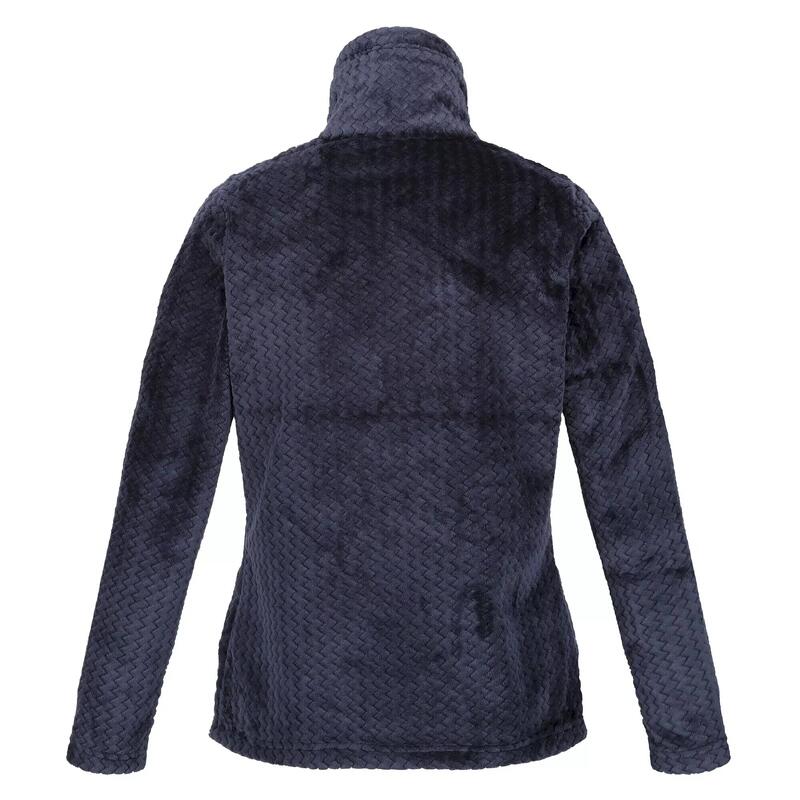 Dames Heloise Marl Full Zip Fleece Jas (Marine Rimpeling)