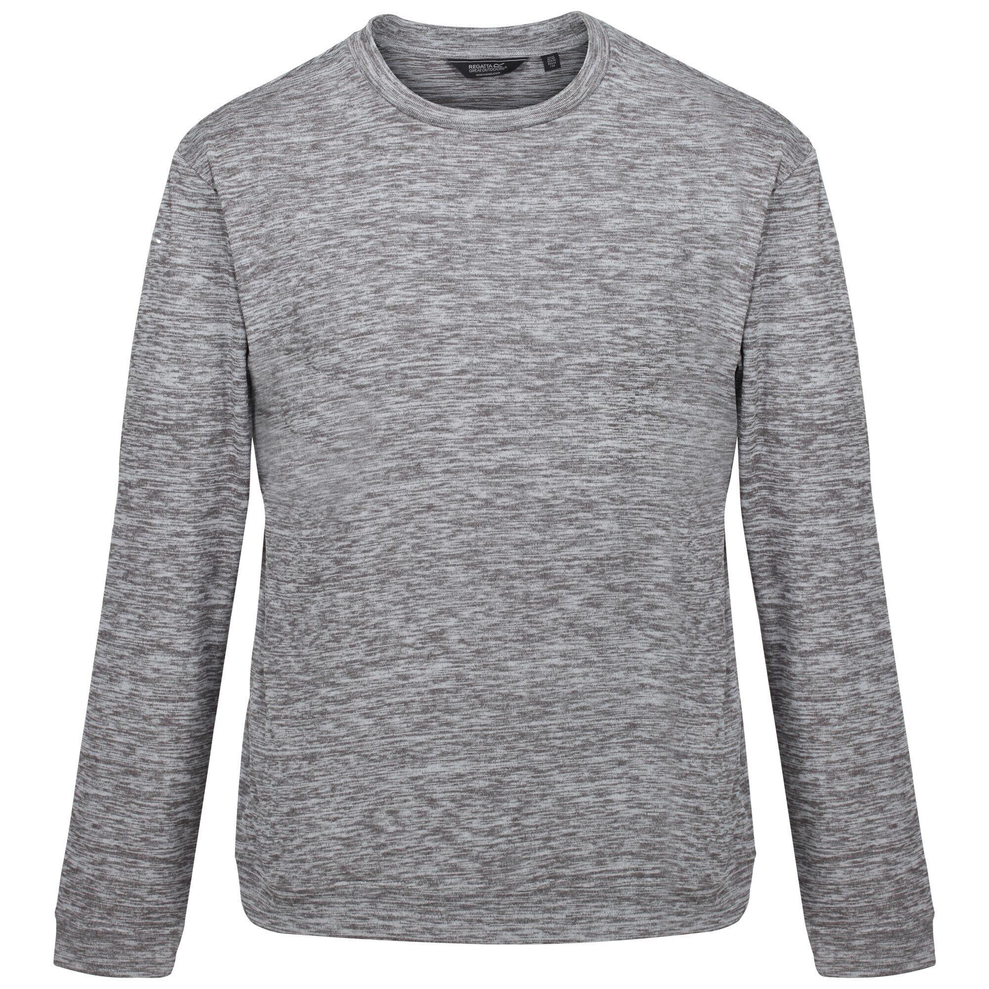 REGATTA Mens Leith Lightweight Sweatshirt (Storm Grey Marl)