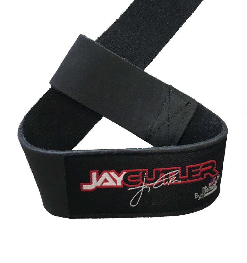 Jay Cutler Unterschrift 100% Leder Lifting Zughilfen Model J-1000LLS 3/5