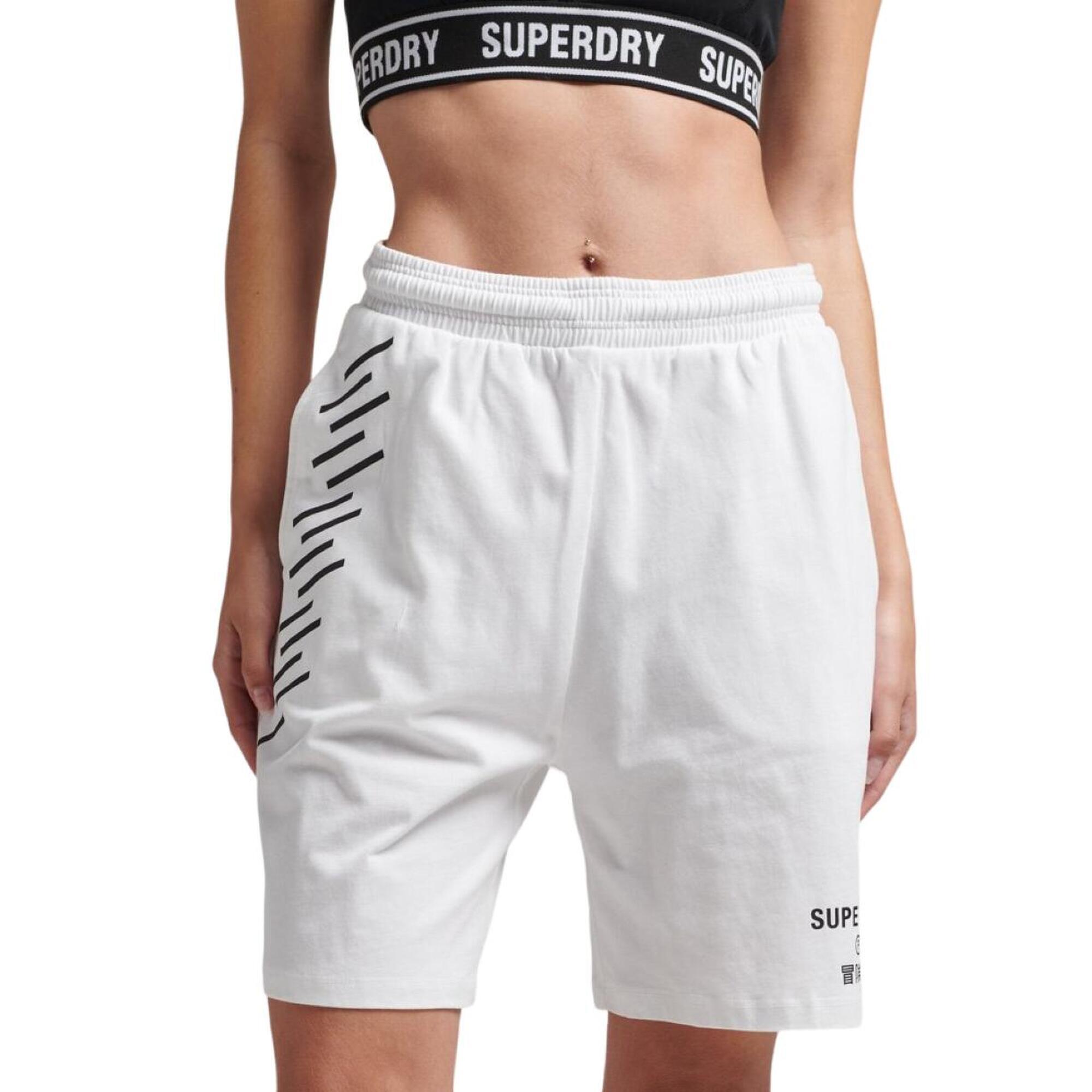 Superdry - Short De Sport Pour Femmes Superdry Core Sport Boy - Short - Blanc - 40 M - Decathlon