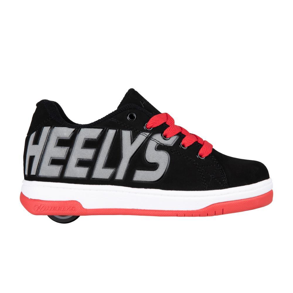 Split Black/Red Kids Heely Shoe 2/3