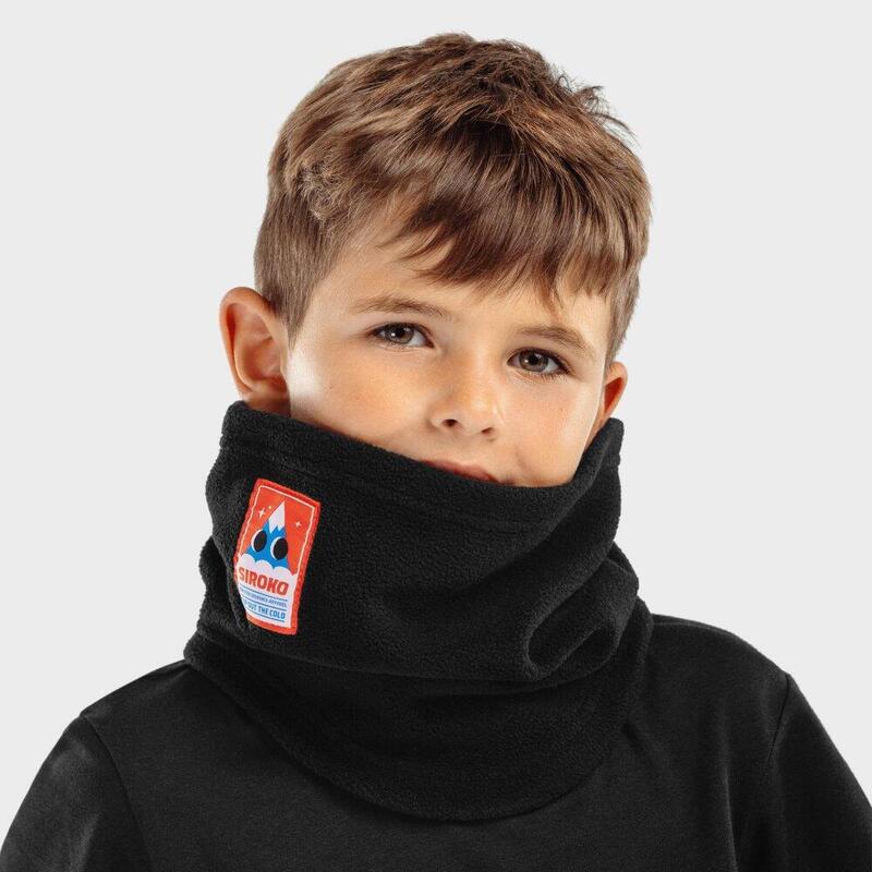 Kinderen Wintersport Kinder winter nekwarmer Snowbug SIROKO Zwart