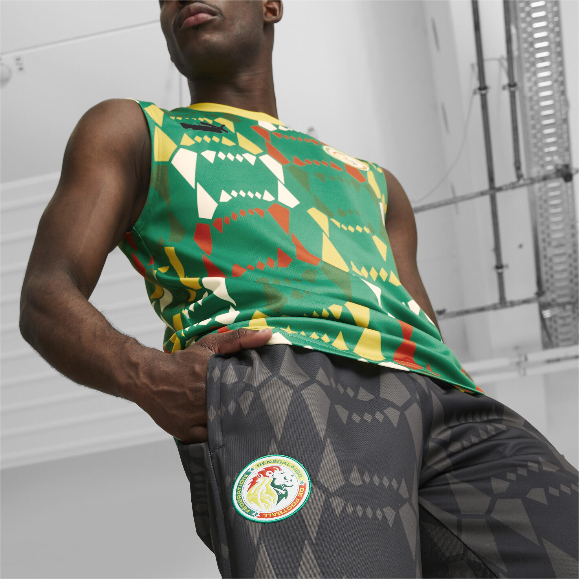 Pantalon de surv tement S n gal FtblCulture PUMA Black PUMA