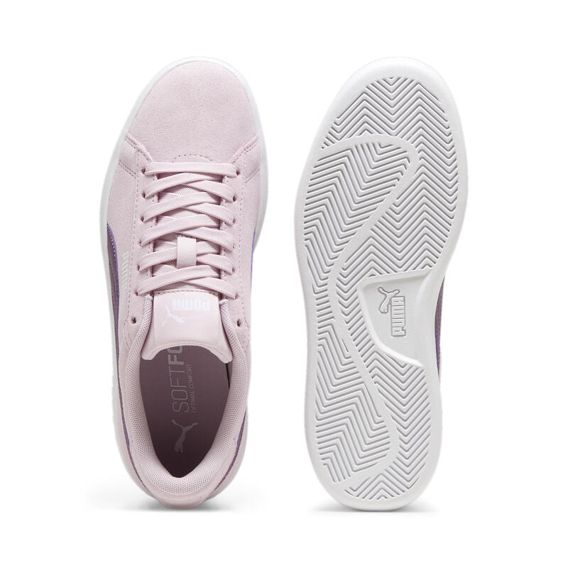 Sneakers Smash 3.0 Suede da ragazzi PUMA Grape Mist Crushed Berry White Purple