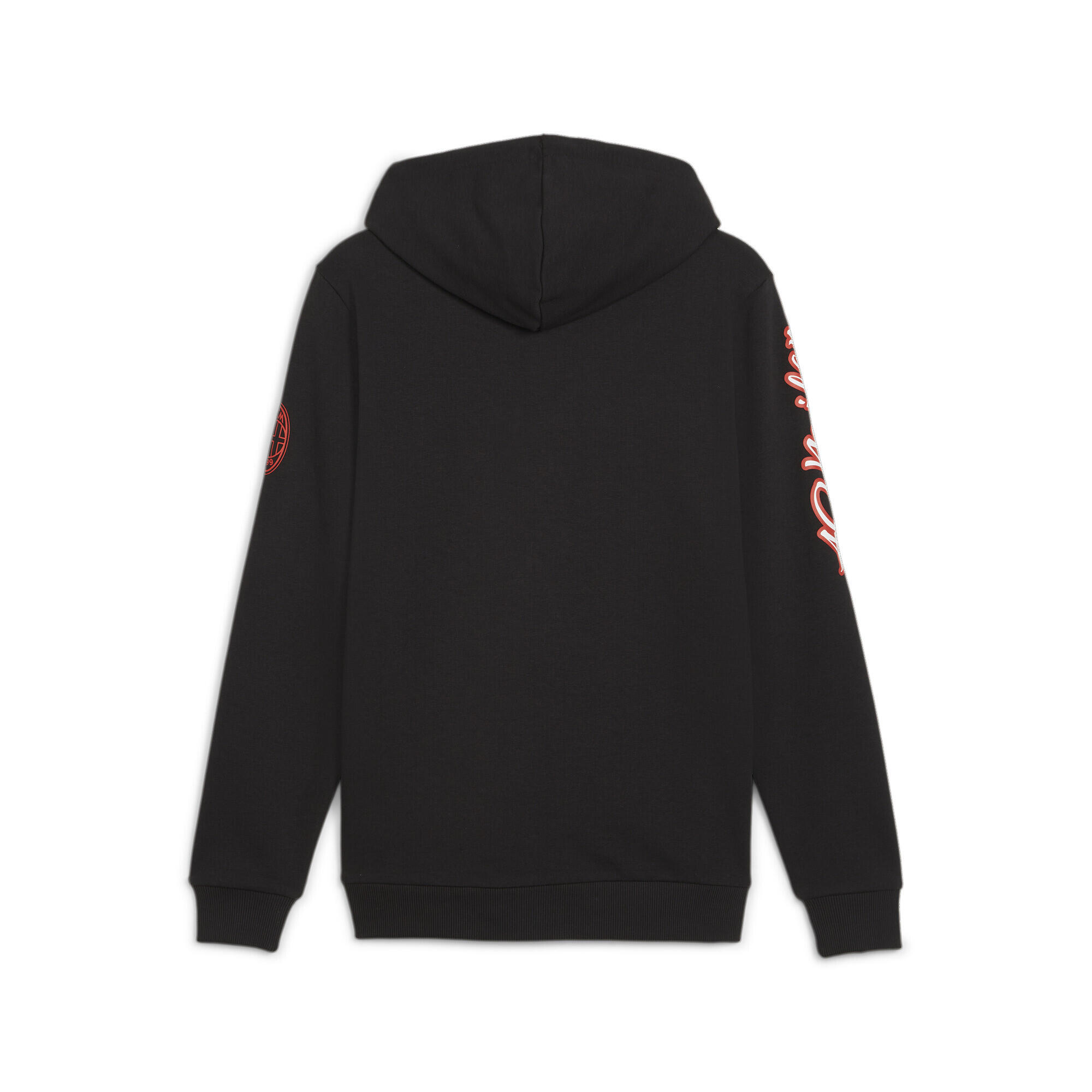Felpa con cappuccio con zip integrale AC Milan Ftblicons PUMA Black 6/6