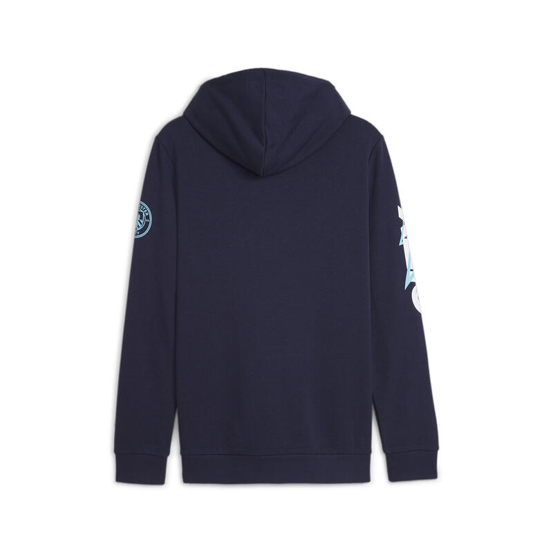 Manchester City Ftblicons hoodie PUMA Navy White Blue