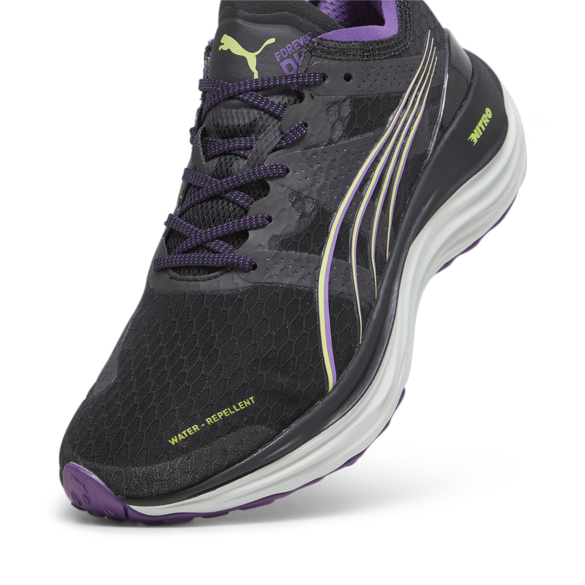Puma ForeverRun Nitro WTR Womens Black Running Shoes 6/6