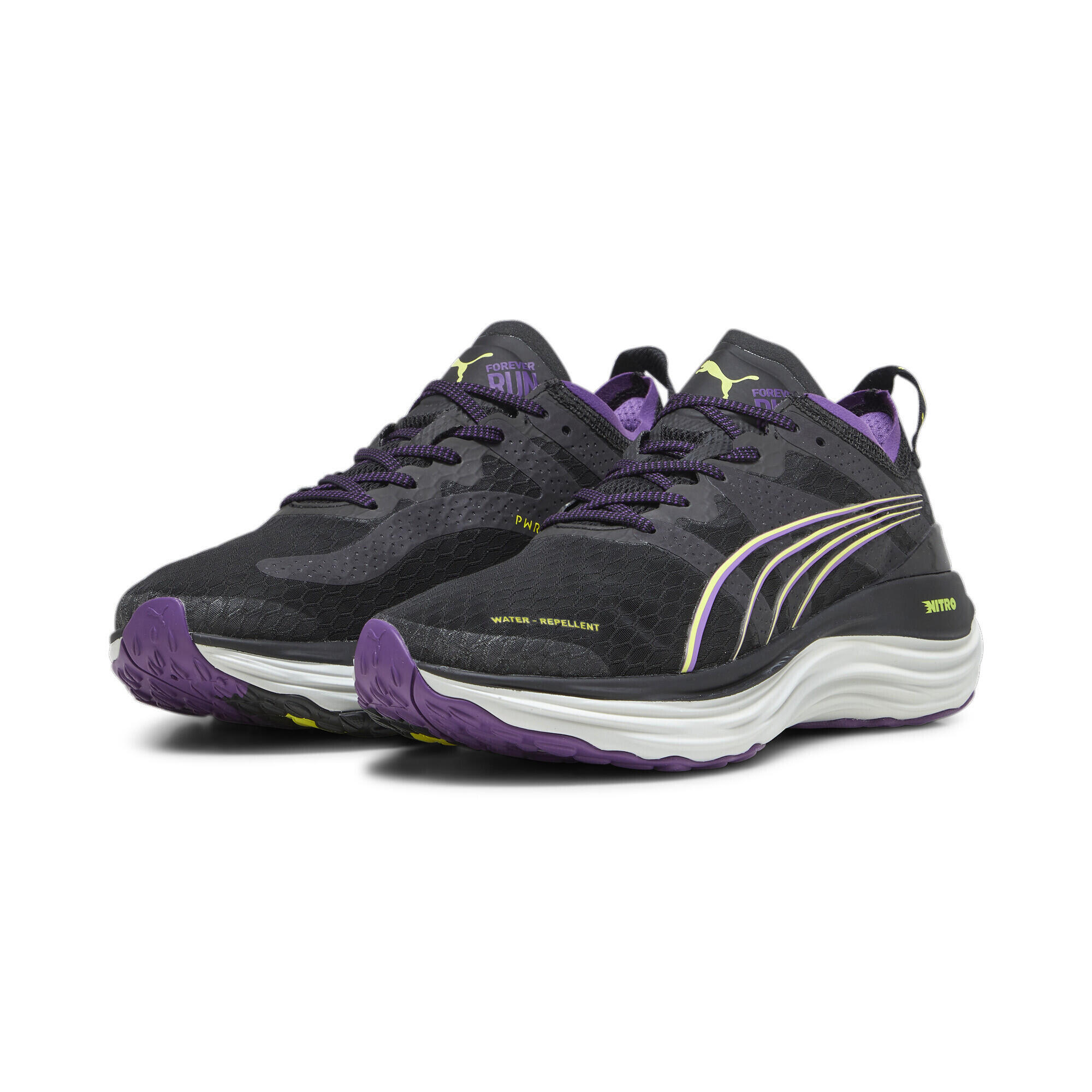PUMA Puma ForeverRun Nitro WTR Womens Black Running Shoes