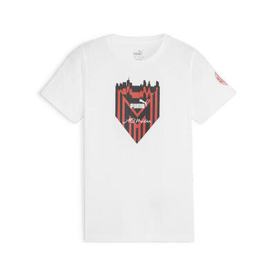 Ac milan ftblicons t-shirt voor jongeren puma white