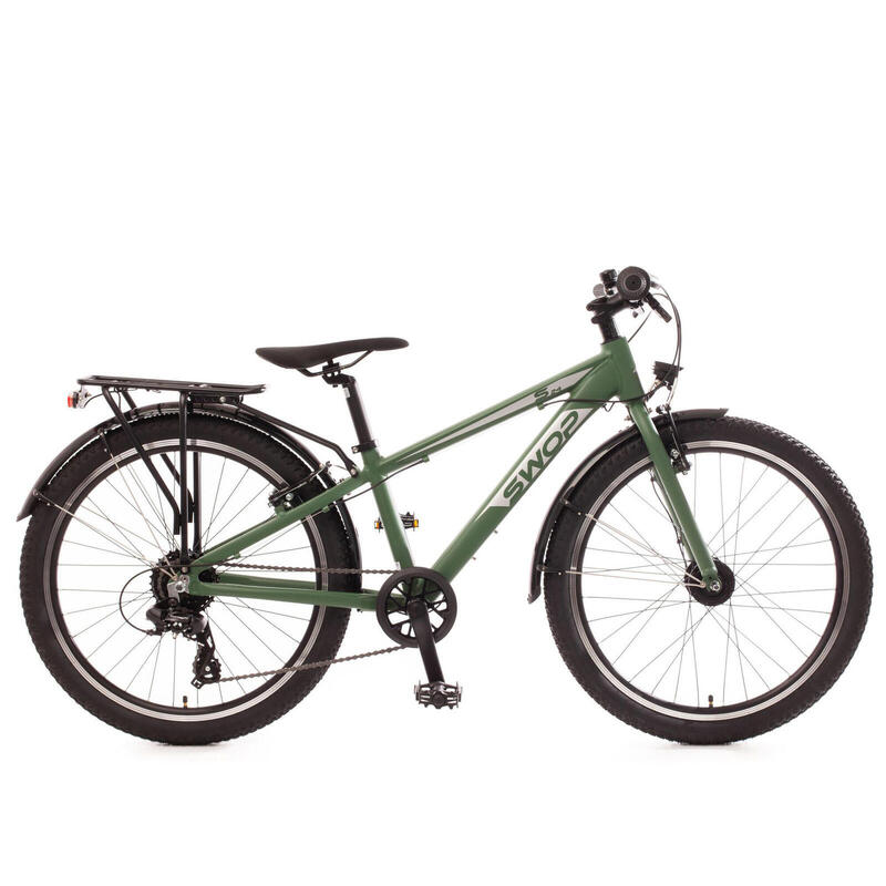 Bachtenkirch SWOP, 24 pouces fixe, vélo pour enfants ATB, 8 vitesses, vert