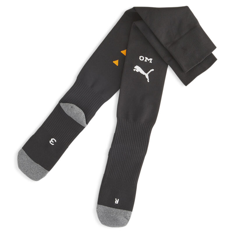 Chaussettes 23/24 Olympique de Marseille PUMA Black Rickie Orange