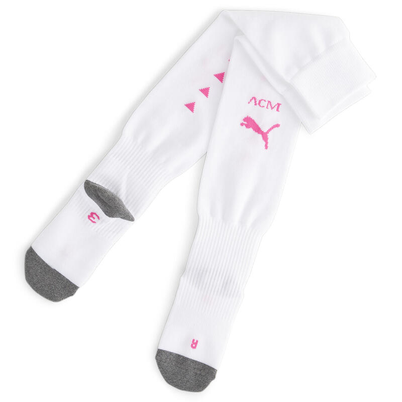 AC Milan geschichtete Fußballsocken Herren PUMA White Ravish Pink