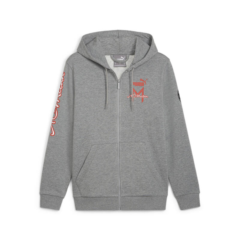 AC Milan Ftblicons Kapuzenjacke Herren PUMA Medium Gray Heather