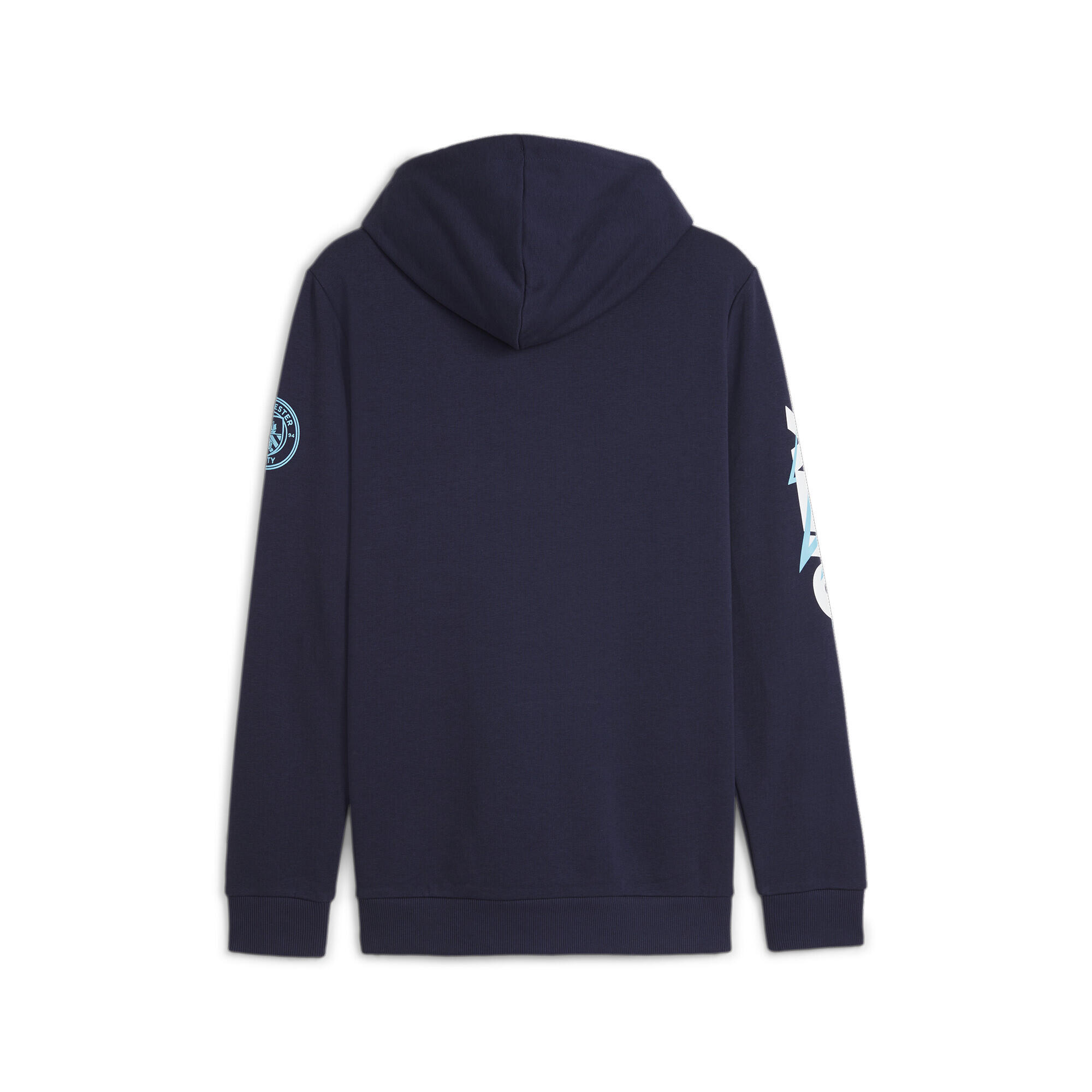 Sudadera con capucha Manchester City Ftblicons PUMA Navy White Blue 6/6