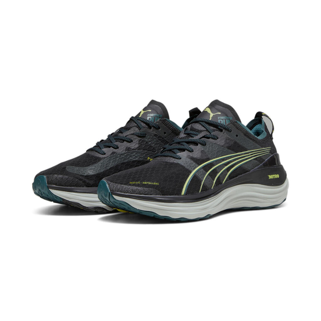 Puma ForeverRun Nitro WTR Mens Black Running Shoes