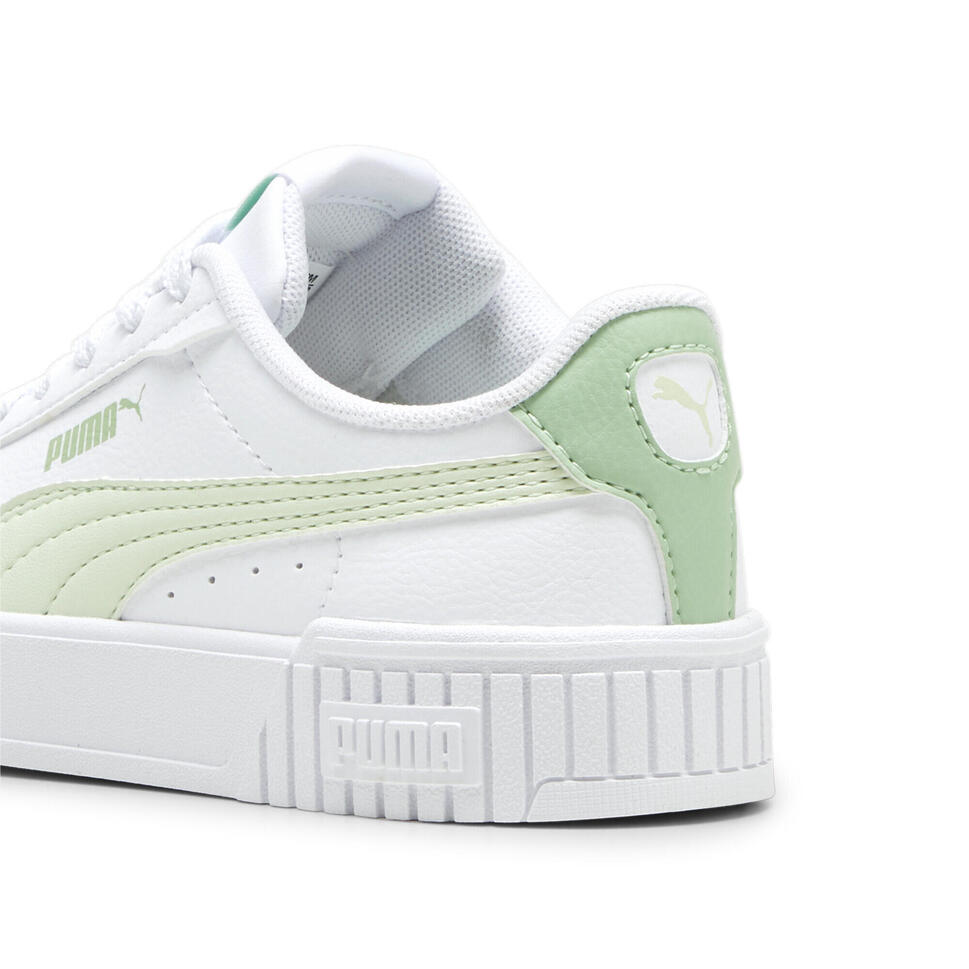 Dziecięce sneakersy Carina 2.0 PUMA White Green Illusion Pure