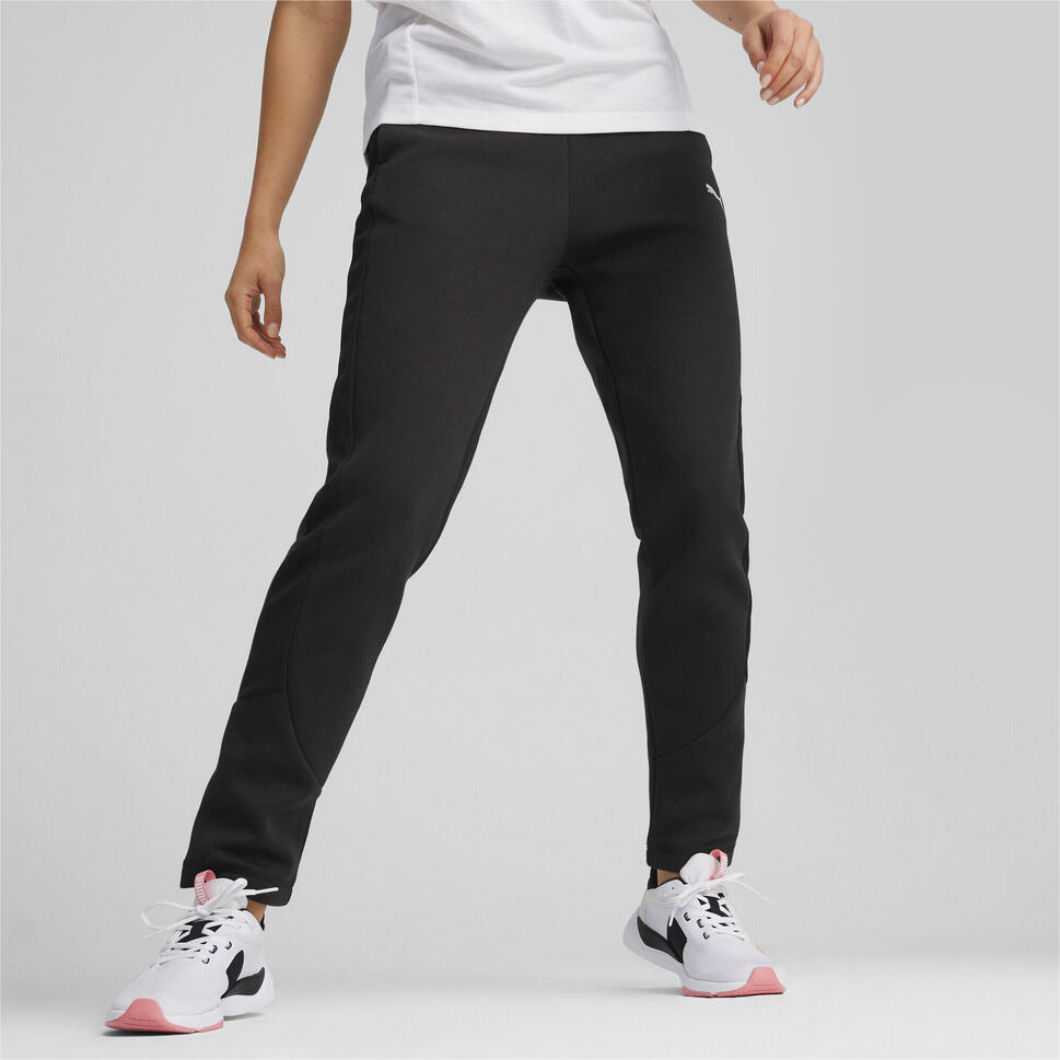 Damskie spodnie EVOSTRIPE z wysokim stanem PUMA Black